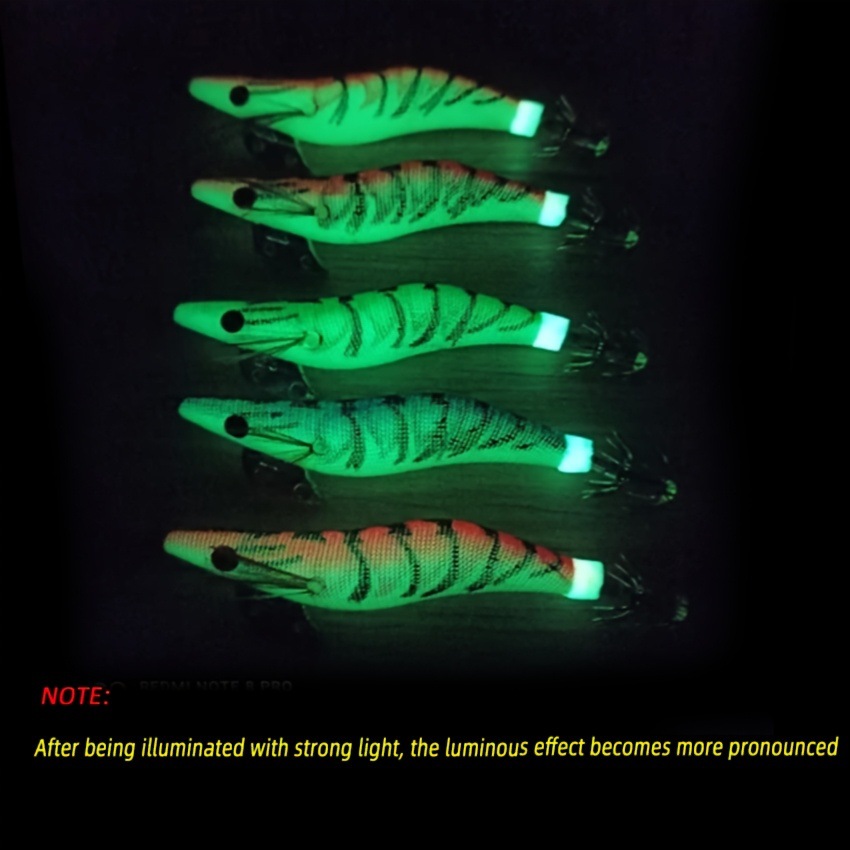 Fishing Hook Jig - Hot Glow Lifelike Back Blade Squid