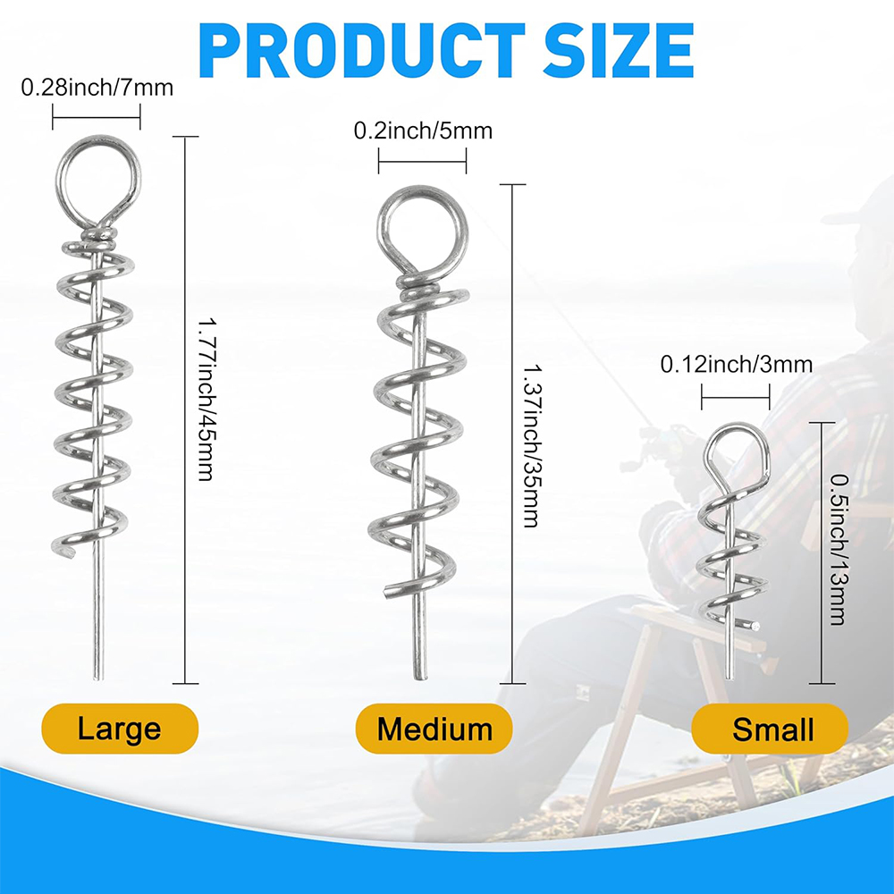 50Pcs Spring Twist Lock Fishin - Fishing Hook Stainless Steel review and price