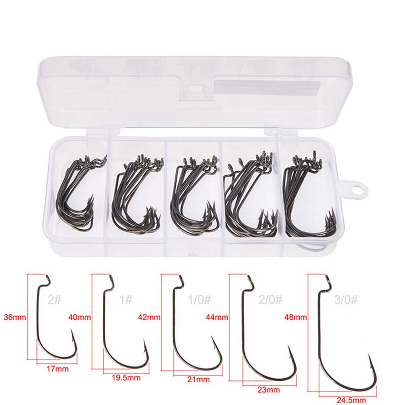 50Pcs/Box High Carbon Steel Fi - Fishing Hook Jig review and price